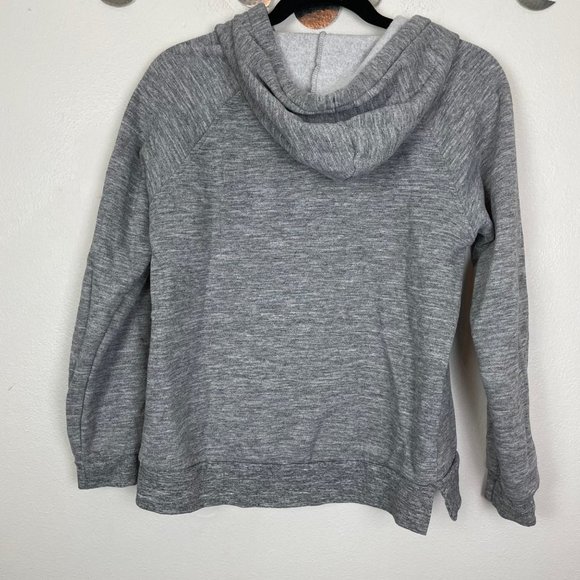 Cable & Gauge Woman's Sz S Gray Hoodie Pullover‎ Sweatshirt Cropped Basic Fall - Picture 5 of 6